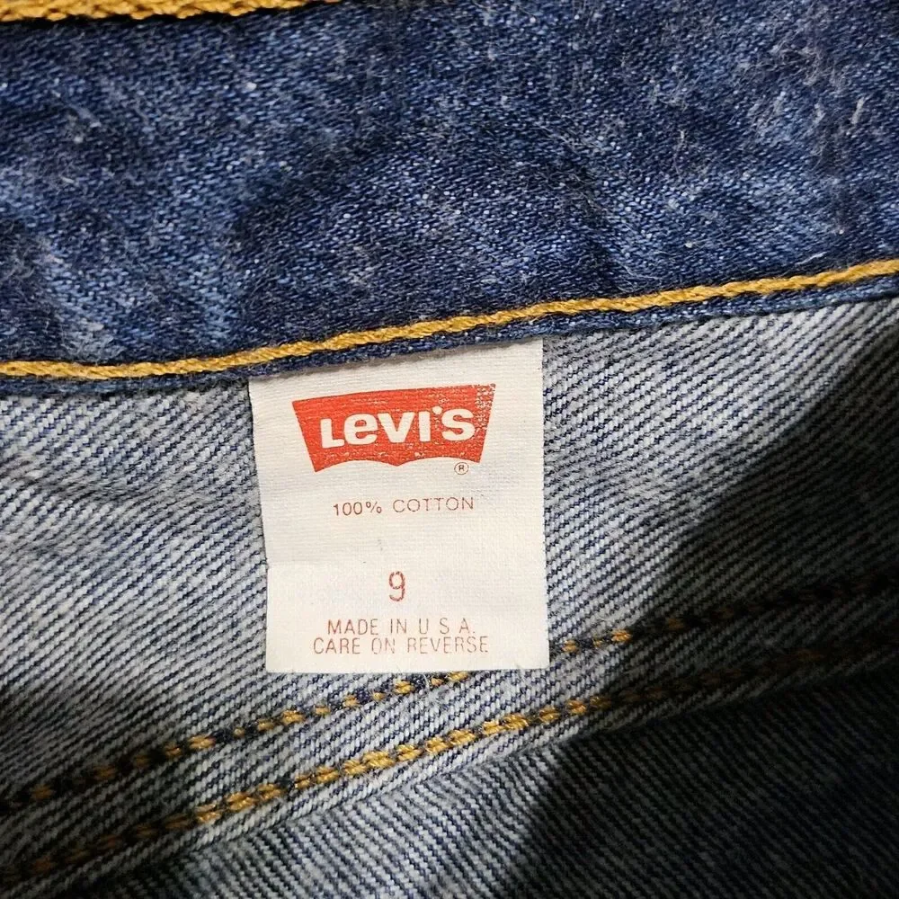Vtg 90s Levis 501 XX 17501 0115 Womens Denim Jeans Size 9 Blue Made In USA 26x32 - Picture 14 of 15